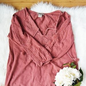 Lucky Brand Salmon Blouse